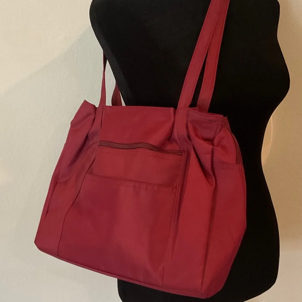 N/A women burgundy